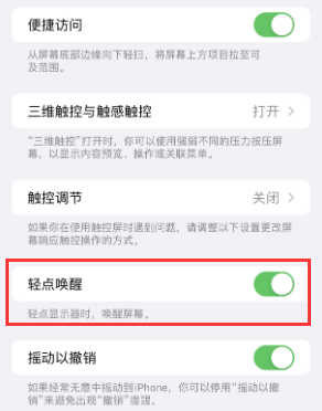 拱墅苹果授权维修站分享iPhone轻点无法唤醒怎么办 